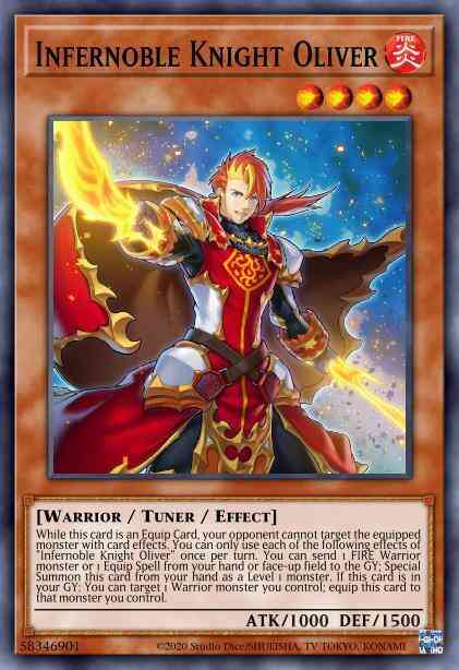 Infernoble Knight Oliver - ROTD-EN014 - Super Rare - 1st Edition