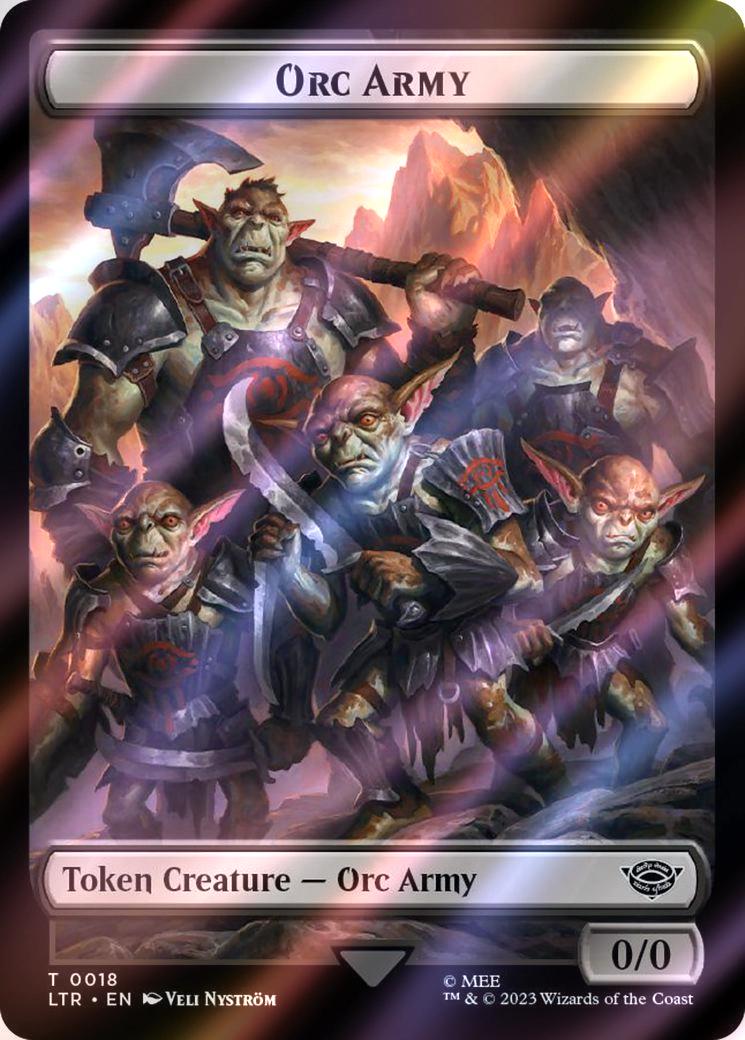 Food Token (24) // Orc Army Token (18) [The Lord of the Rings: Tales of Middle-earth: Tokens] [Surge Foil]