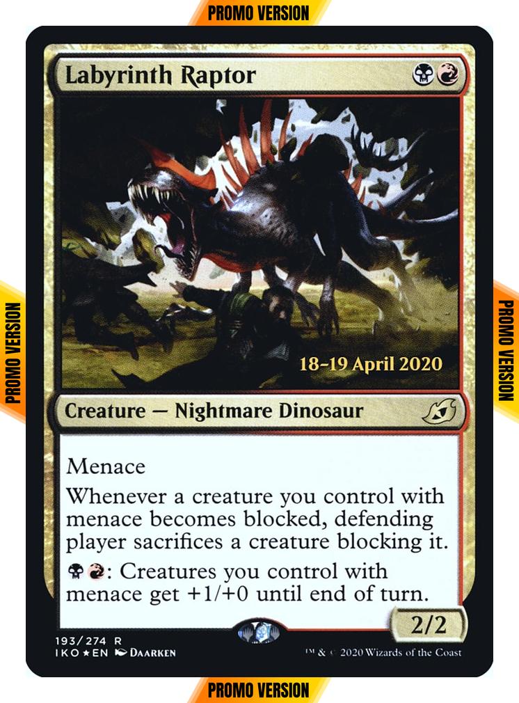 Labyrinth Raptor [Prerelease] [193s] [Ikoria: Lair of Behemoths Promos] [Foil]