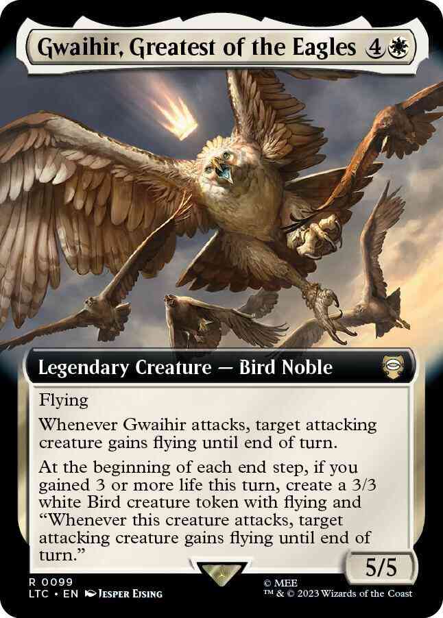 Gwaihir, Greatest of the Eagles [99] [Extended Art] [The Lord of the Rings: Tales of Middle-earth: Commander] [Non-Foil]