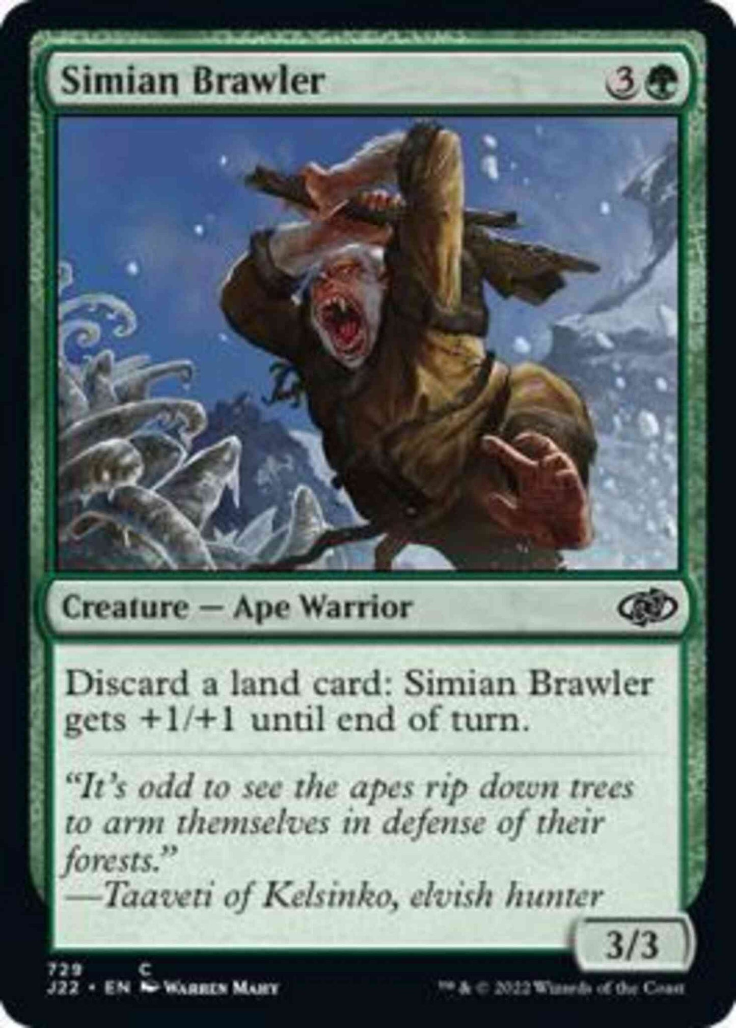 Simian Brawler [729] [Jumpstart 2022] [Non-Foil]