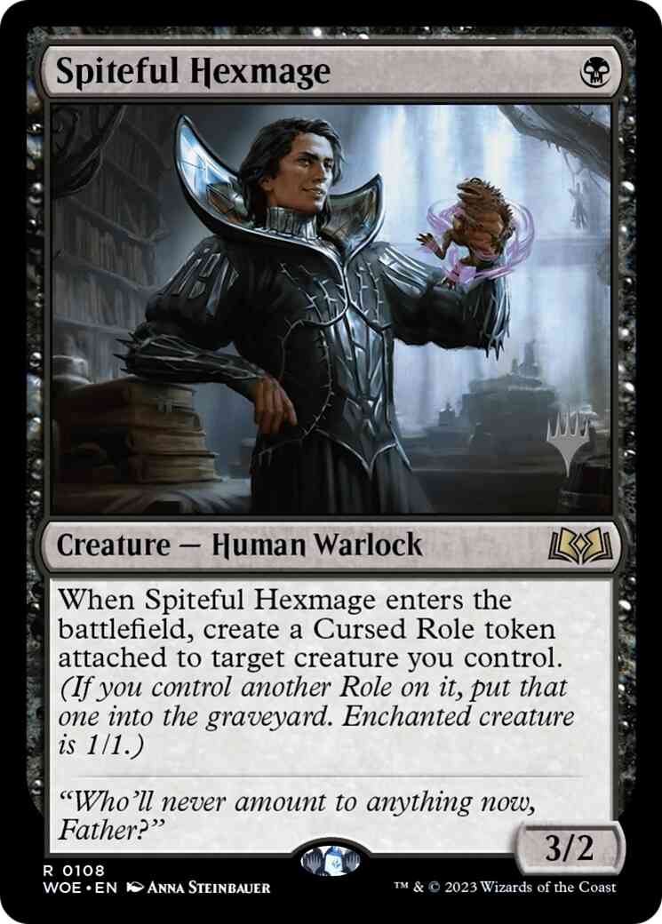 Spiteful Hexmage [108p] [Promo Pack] [Wilds of Eldraine: Promos] [Non-Foil]