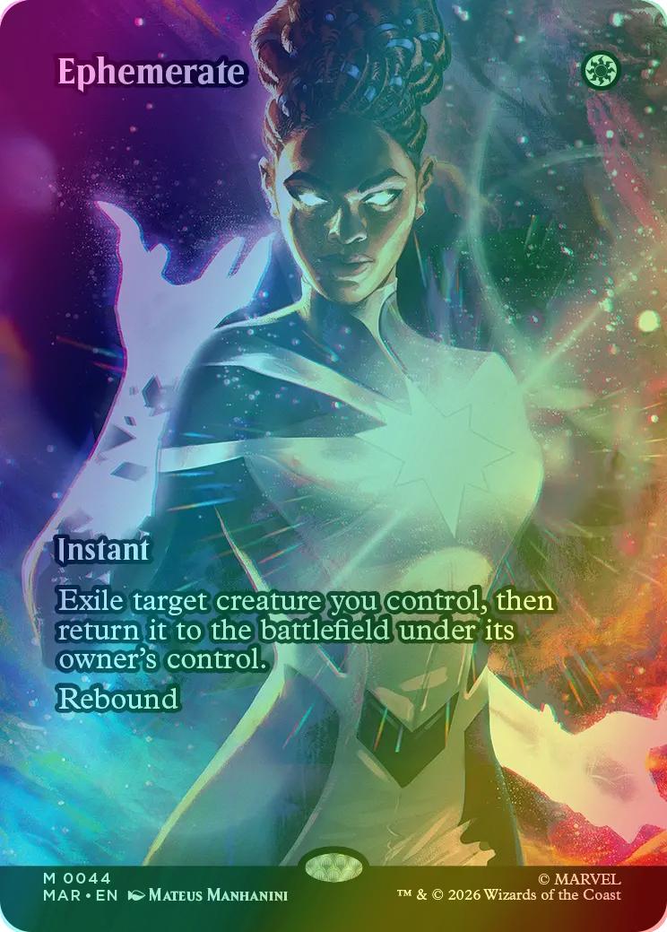Ephemerate [44] [Borderless] [Source Material] [Marvel Universe] [Foil]