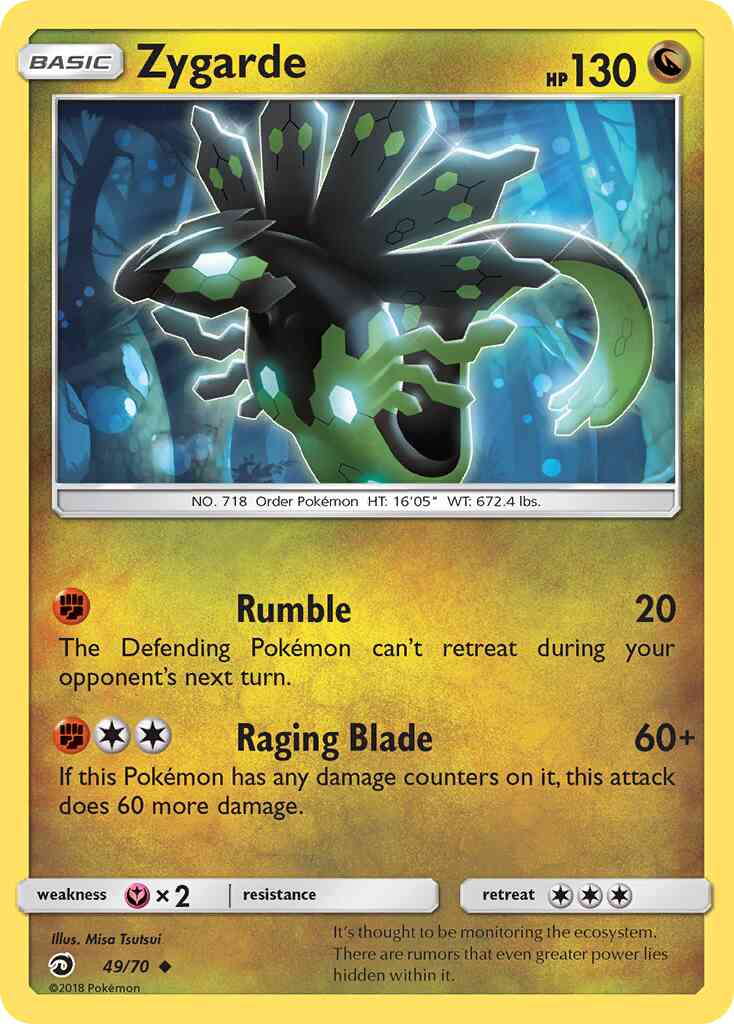 Zygarde - 49/70 - Uncommon [sm75-49] [Reverse Holo]