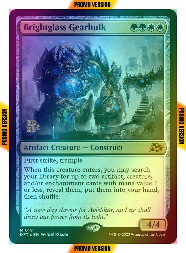 Brightglass Gearhulk [191s] [Prerelease] [Aetherdrift: Promos] [Foil]