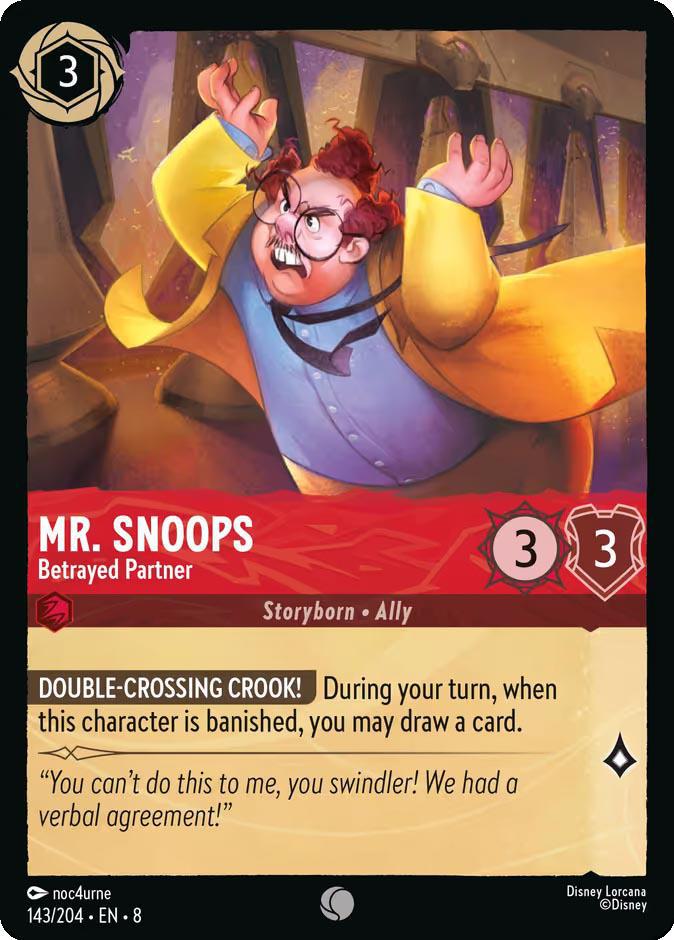 Mr. Snoops - Betrayed Partner - 143/204 [Reign of Jafar] [Non-Foil]