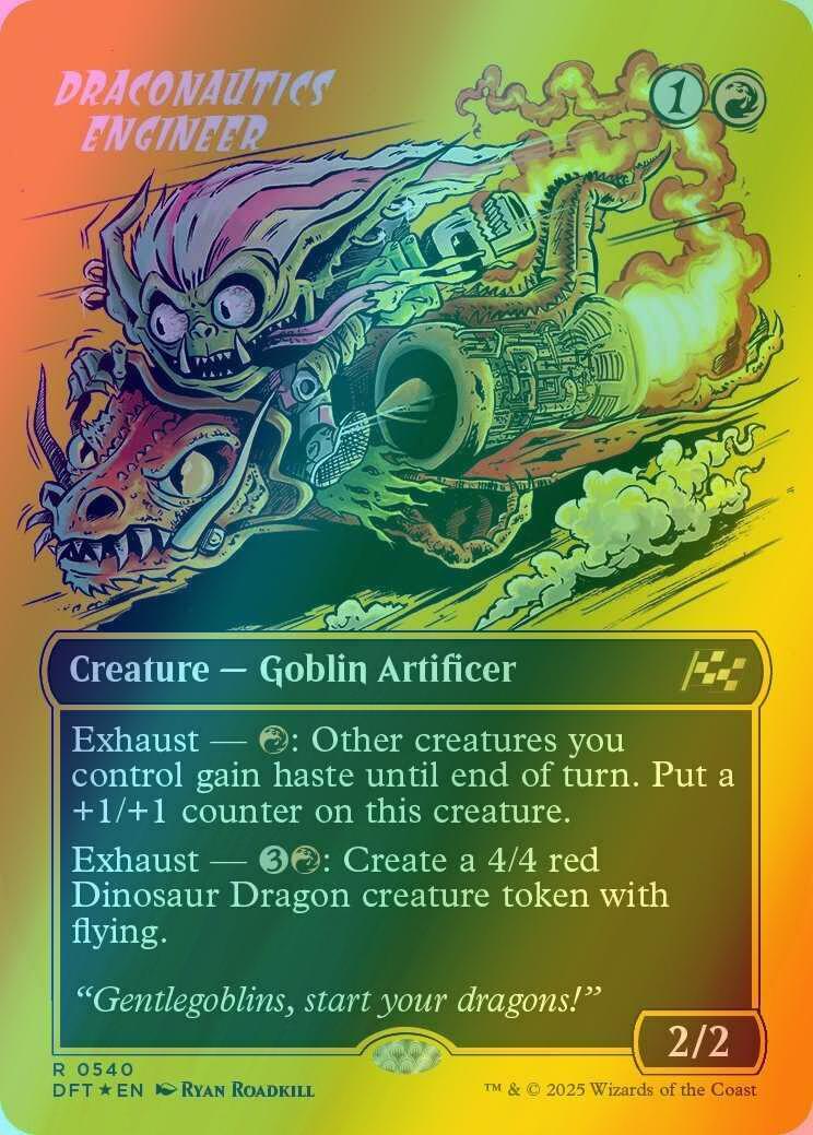 Draconautics Engineer [540] [Borderless] [Rude Rider] [Aetherdrift] [First-place Foil]