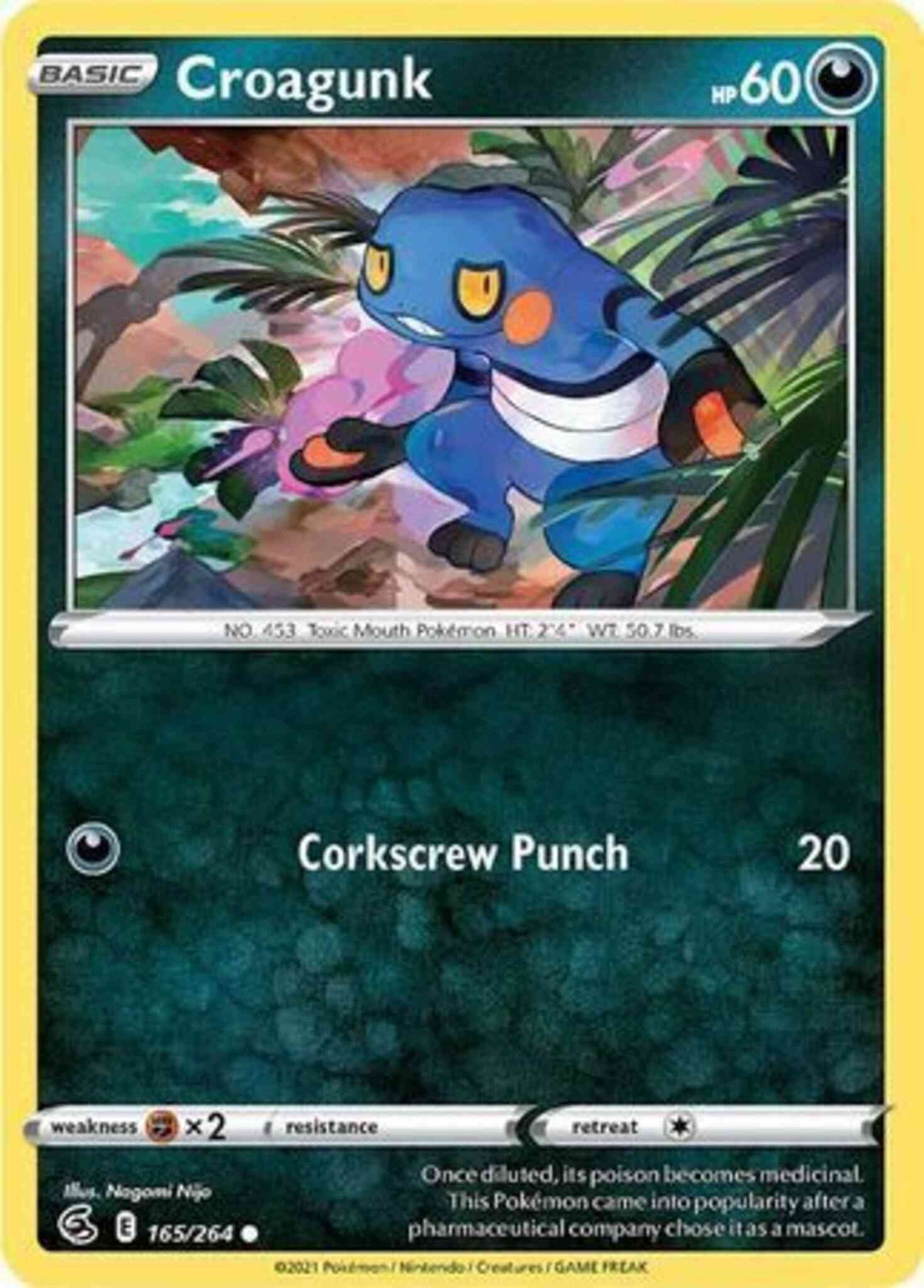 Croagunk - 165/264 - Common [SWSH8-165] [Non-Holo]