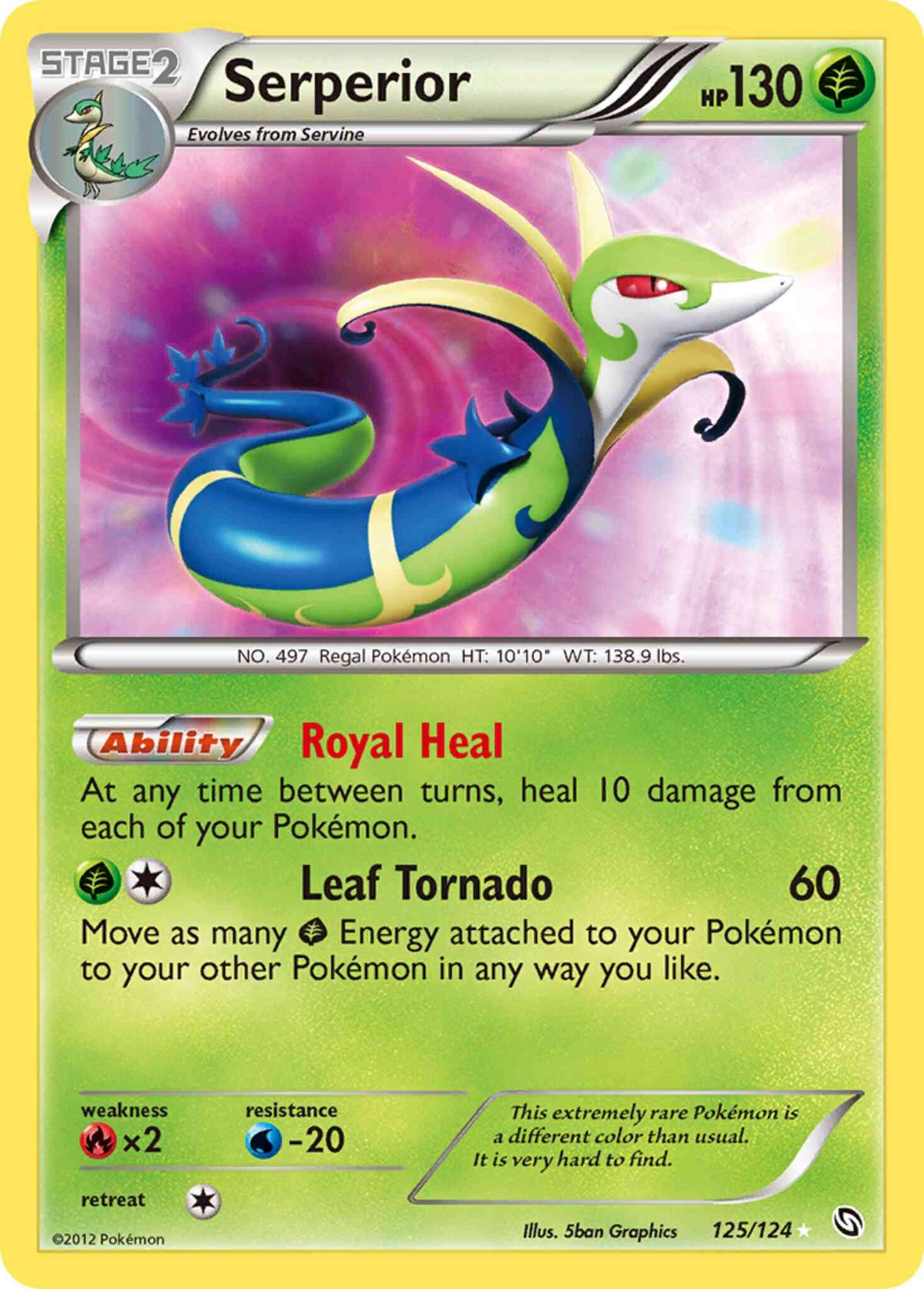 Serperior - 125/124 - Rare Holo [bw6-125] [Holo]