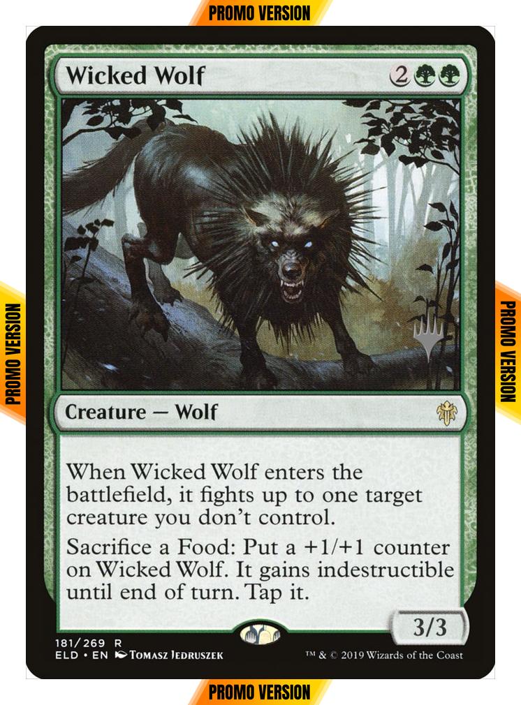Wicked Wolf [181p] [Promo Pack] [Throne of Eldraine Promos] [Non-Foil]