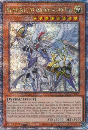 Master Peace, the True Dracoslaying King - RA04-EN283 - Quarter Century Secret Rare - 1st Edition