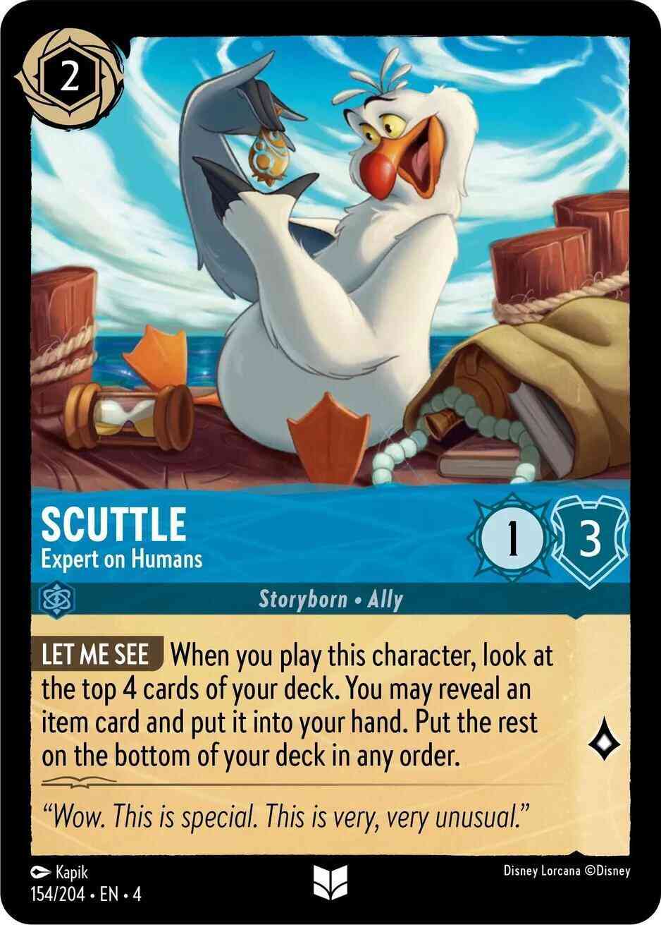 Scuttle - Expert on Humans - 154/204 [Ursula's Return] [Non-Foil]