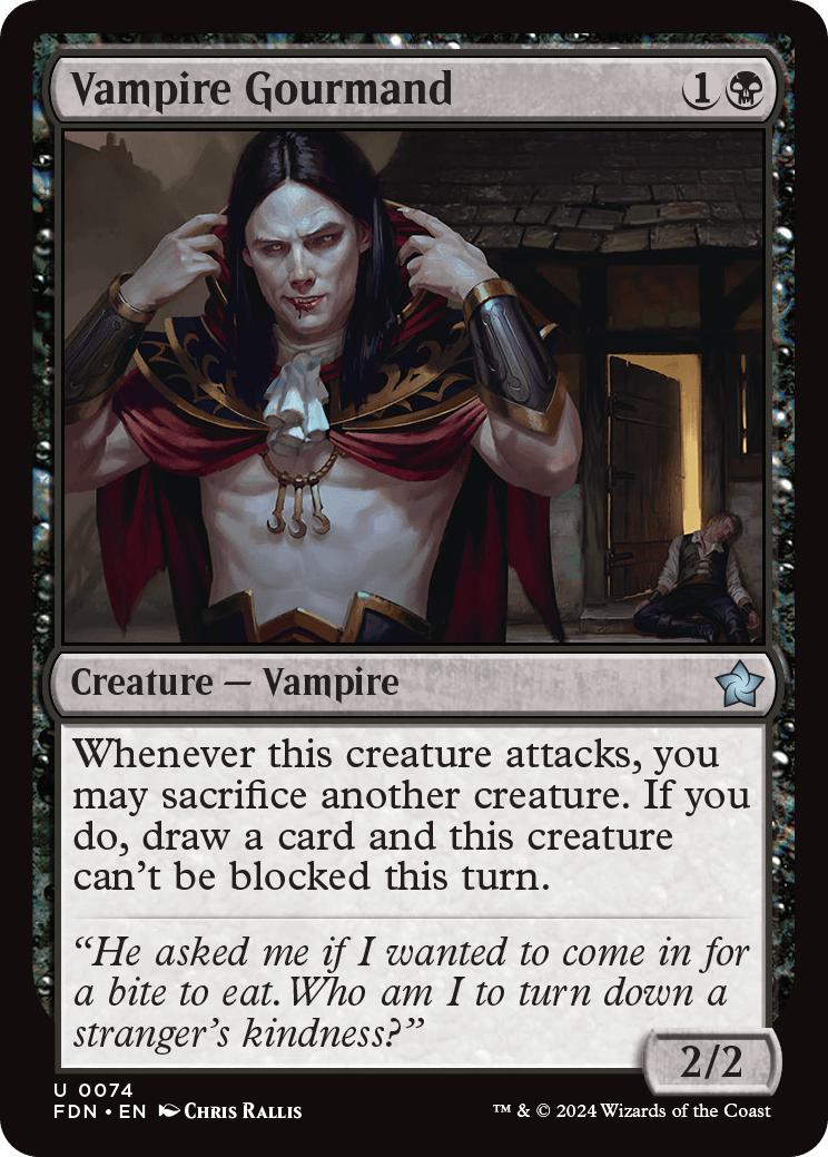 Vampire Gourmand [74] [Foundations] [Non-Foil]
