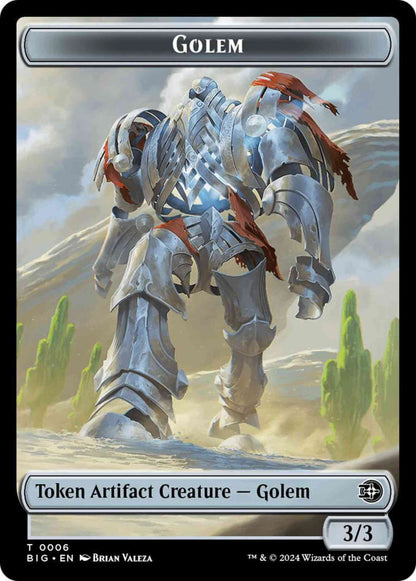 Golem Token (06) // Plot Token (20) [The Big Score: Tokens] [Non-Foil]