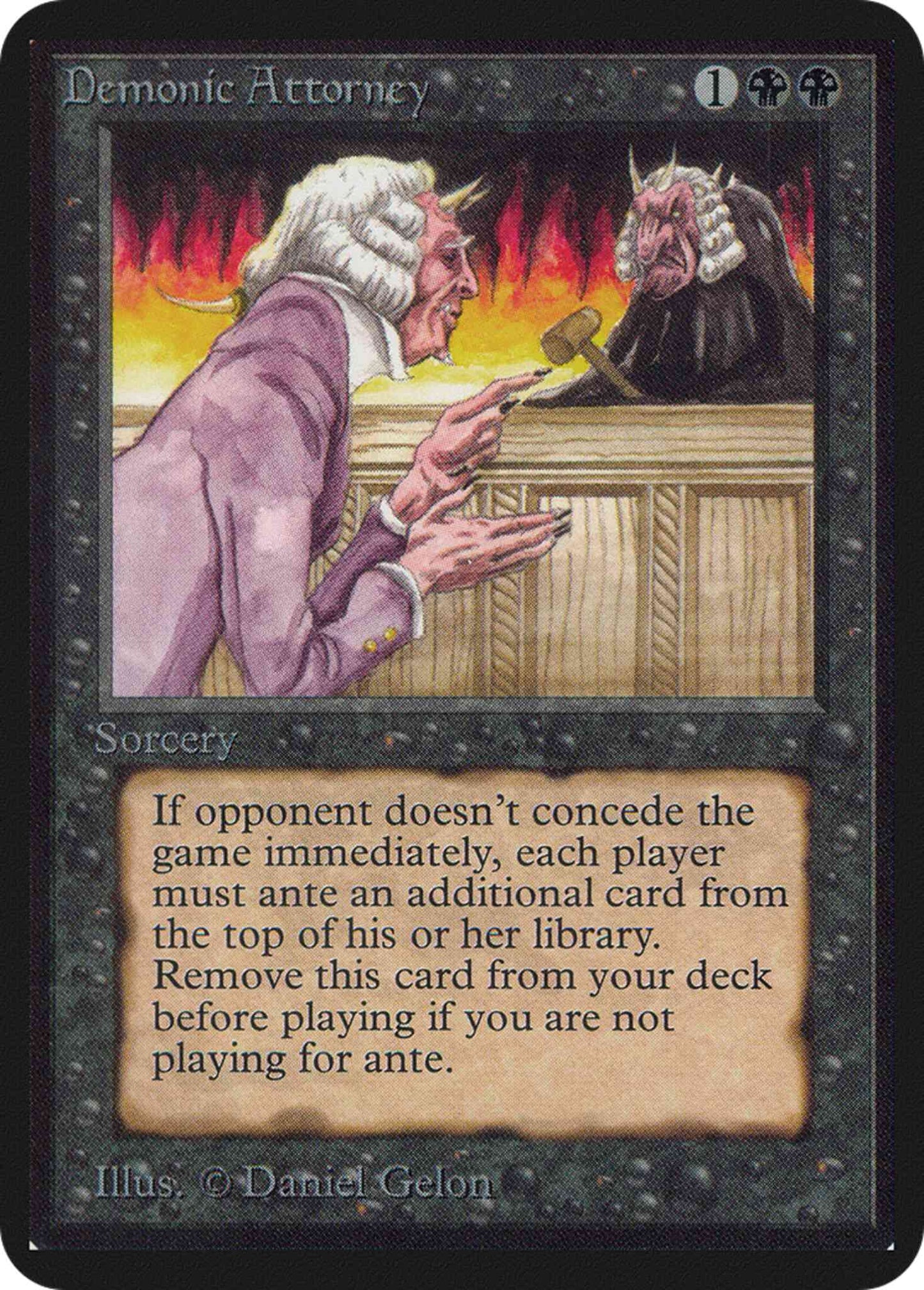 Demonic Attorney [102] [Limited Edition Alpha] [Non-Foil]