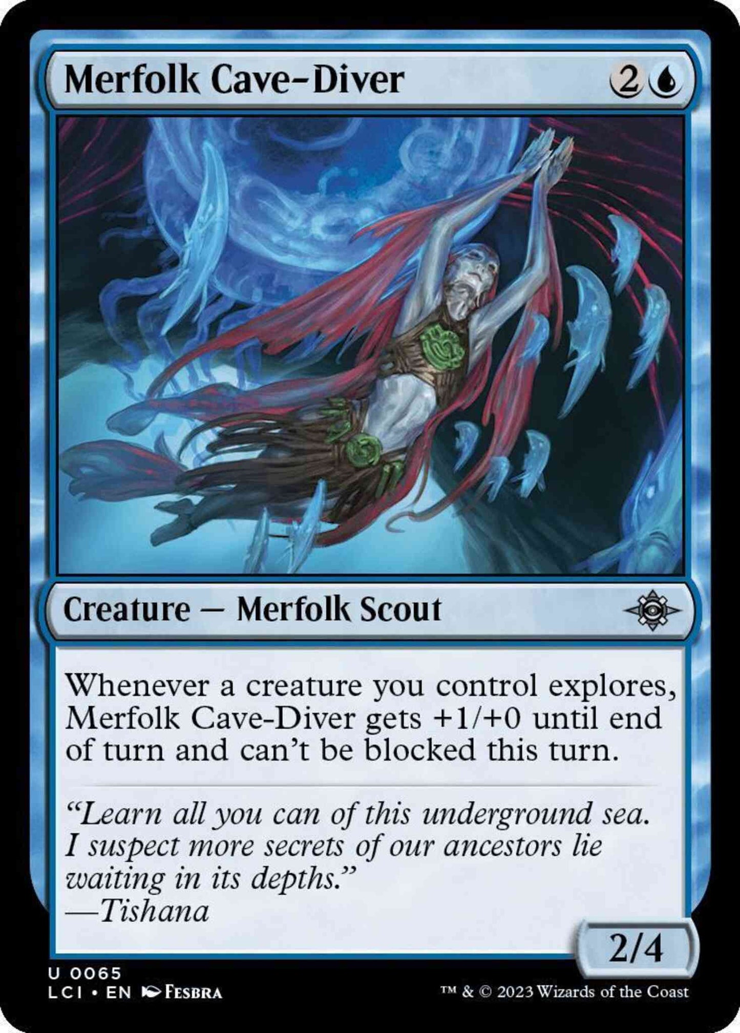 Merfolk Cave-Diver [65] [The Lost Caverns of Ixalan] [Non-Foil]