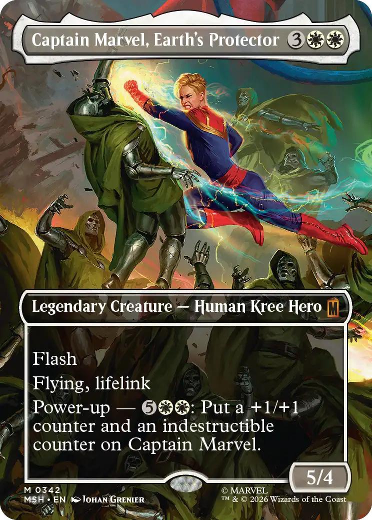 Captain Marvel, Earth's Protector [342] [Borderless] [Scene] [Marvel Super Heroes] [Non-Foil]