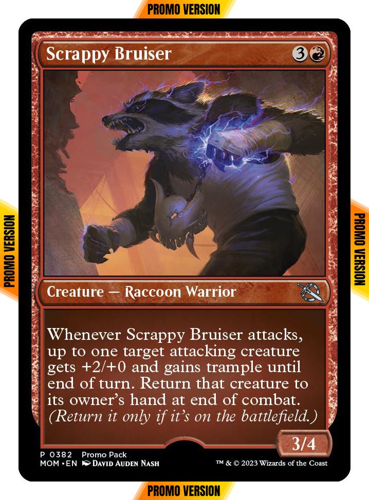 Scrappy Bruiser [382] [Dark Frame Promo Pack] [March of the Machine] [Non-Foil]