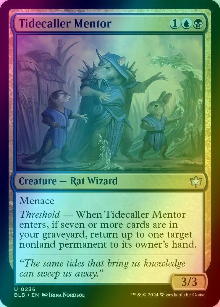 Tidecaller Mentor [236] [Bloomburrow] [Foil]