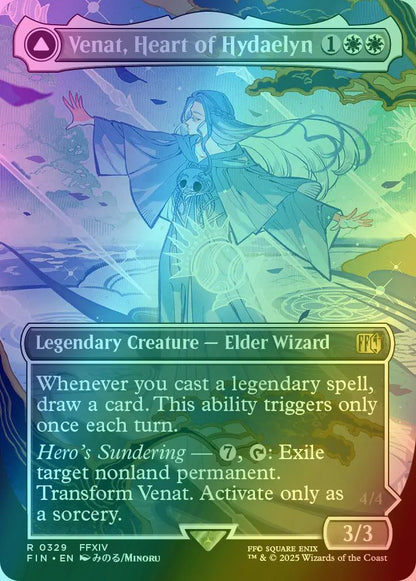Venat, Heart of Hydaelyn // Hydaelyn, the Mothercrystal [329] [Borderless] [FINAL FANTASY] [Foil]