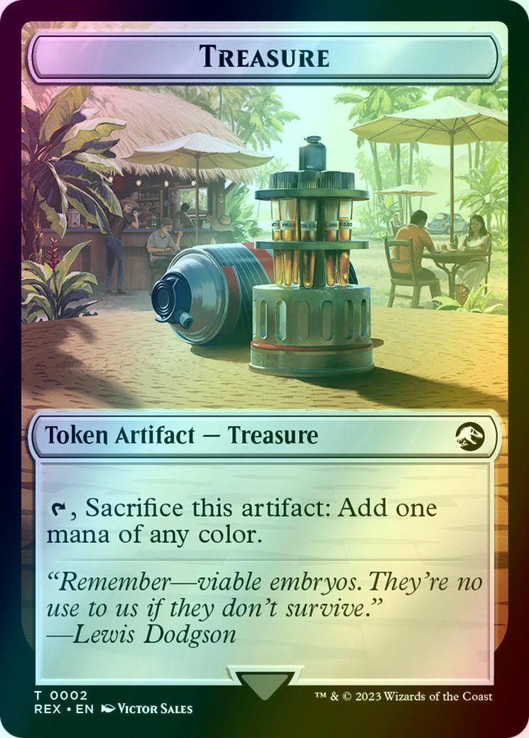 Gnome Soldier Token (03) // Treasure Token (02) [The Lost Caverns of Ixalan: Tokens] [Foil]