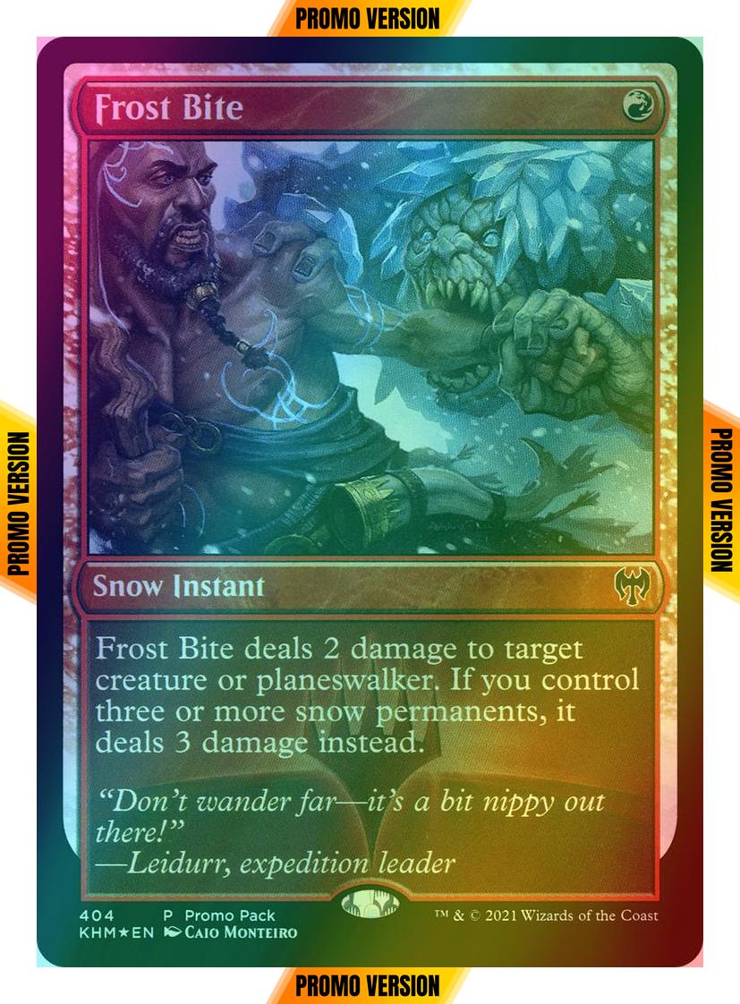 Frost Bite [404] [Dark Frame Promo Pack] [Kaldheim] [Foil]