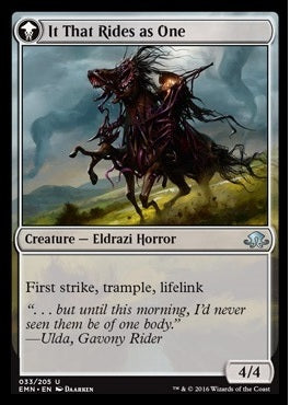 Lone Rider // It That Rides as One [33] [Eldritch Moon] [Non-Foil]