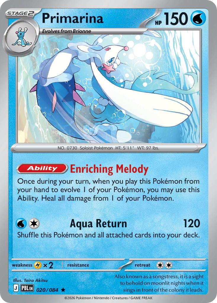Primarina - 020/084 - Rare [me05-020] [Holo]