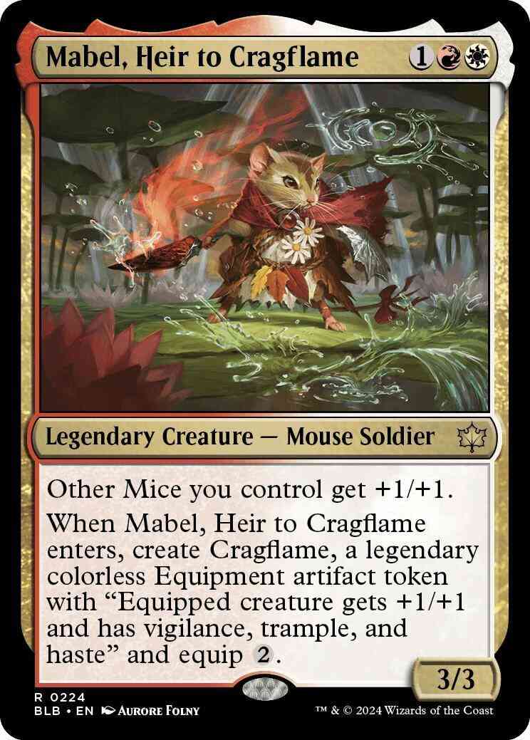 Mabel, Heir to Cragflame [224] [Bloomburrow] [Non-Foil]