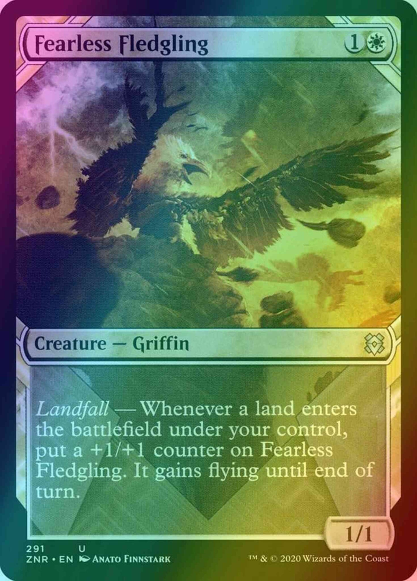 Fearless Fledgling [291] [Showcase] [Zendikar Rising] [Foil]