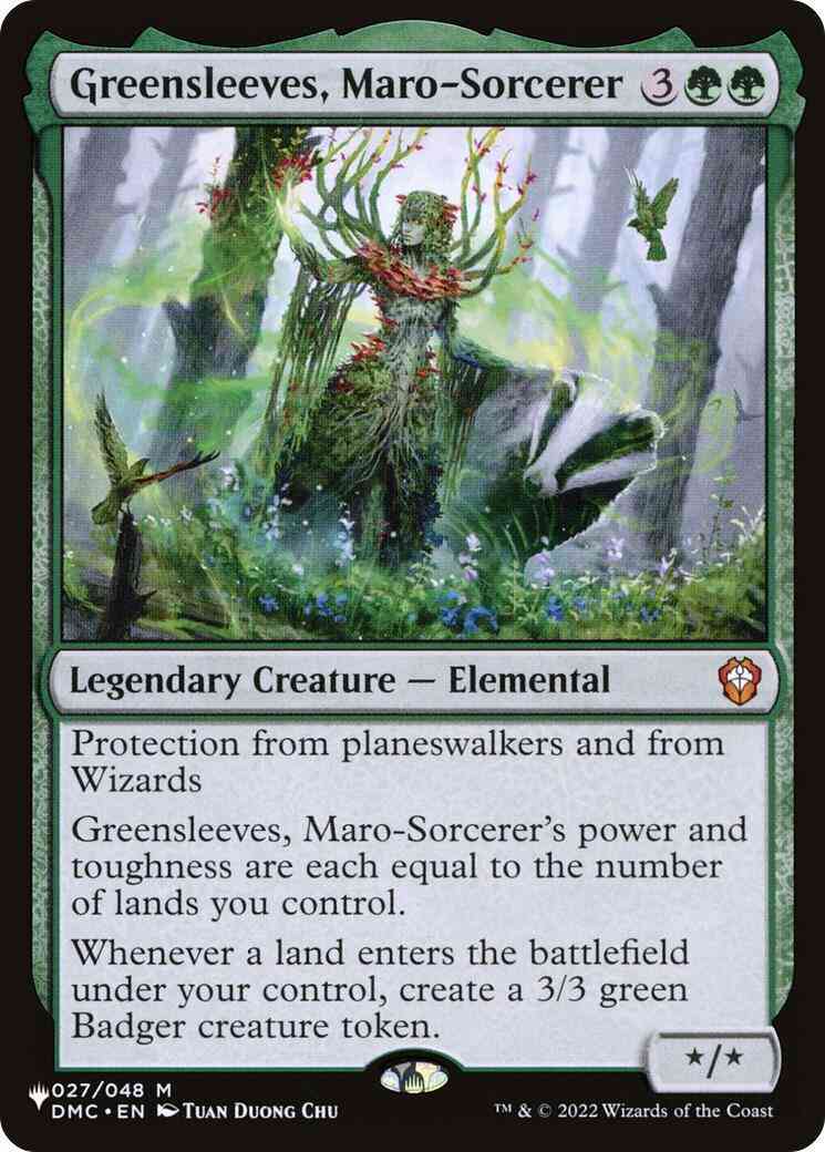 Greensleeves, Maro-Sorcerer [DMC-27] [The List] [Non-Foil]