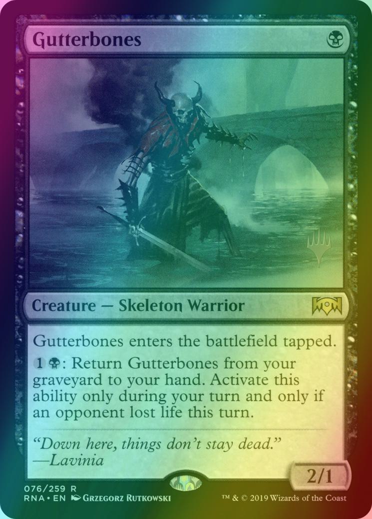 Gutterbones [76p] [Promo Pack] [Ravnica Allegiance Promos] [Foil]