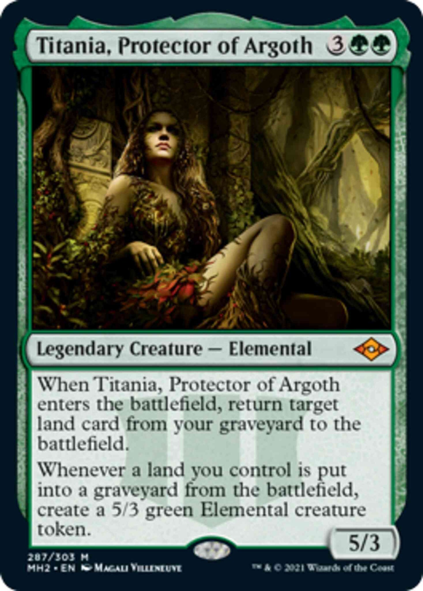Titania, Protector of Argoth [287] [Modern Horizons 2] [Non-Foil]