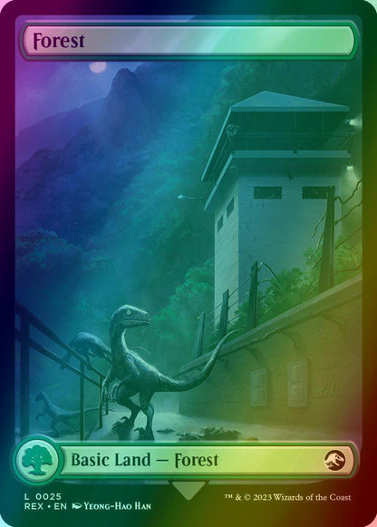 Forest // Forest [25] [Full Art] [Universes Beyond: Jurassic World Collection] [Foil]