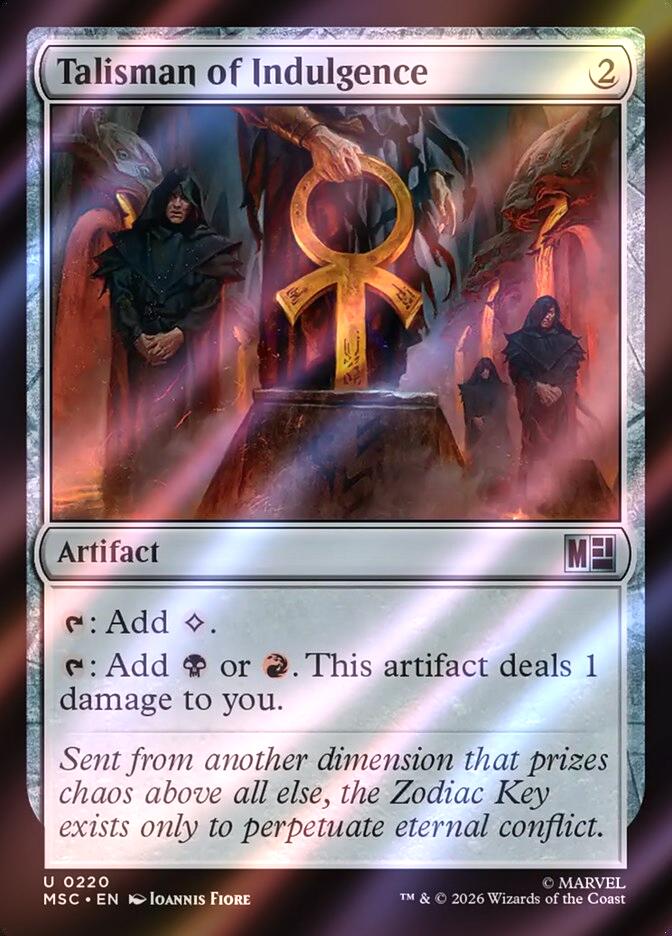 Talisman of Indulgence [220] [Marvel Super Heroes: Commander] [Surge Foil]