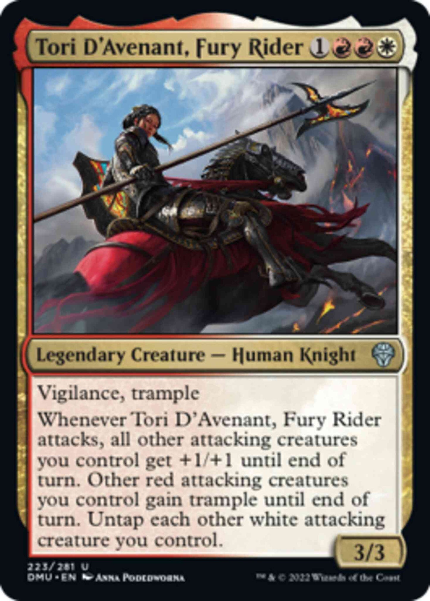 Tori D'Avenant, Fury Rider [223] [Dominaria United] [Non-Foil]