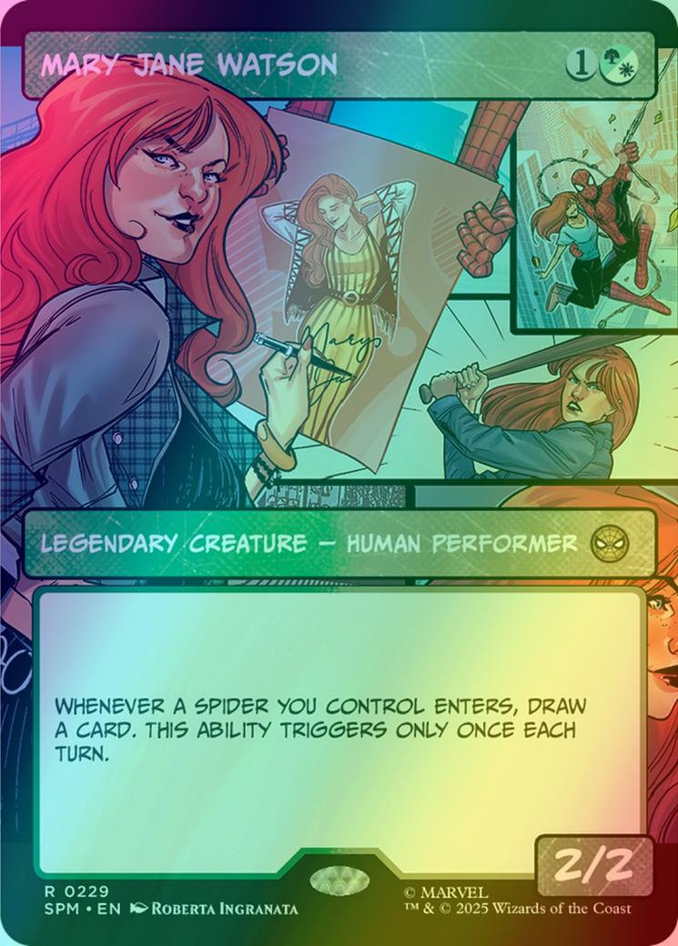 Mary Jane Watson [229] [Borderless] [Panel] [Marvel's Spider-Man] [Foil]