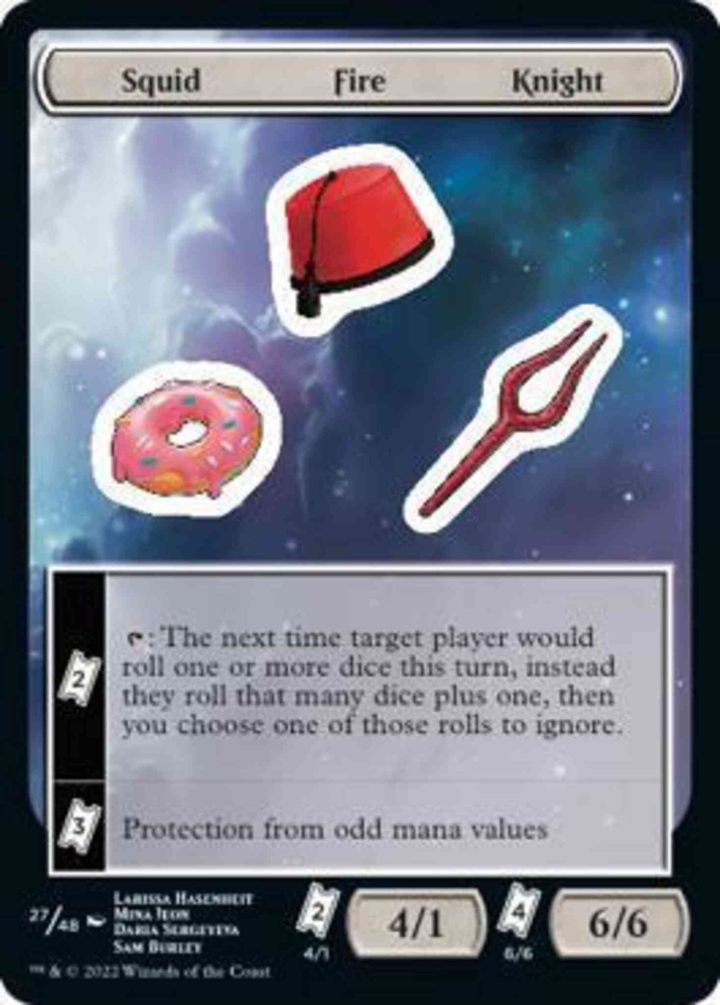 Squid Fire Knight [27] [Unfinity Sticker Sheets] [Non-Foil]