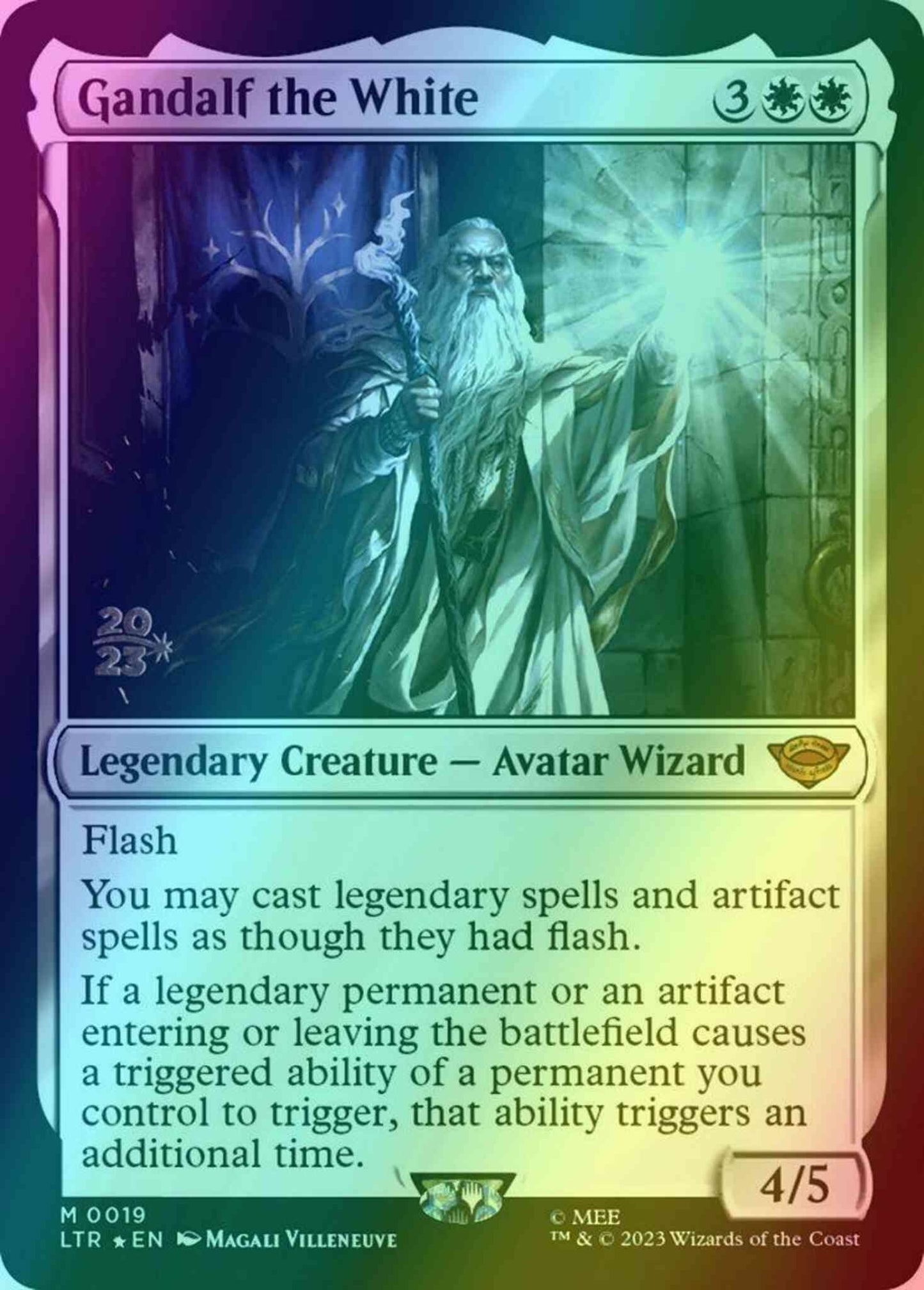 Gandalf the White [19s] [Prerelease] [The Lord of the Rings: Tales of Middle-earth: Promos] [Foil]