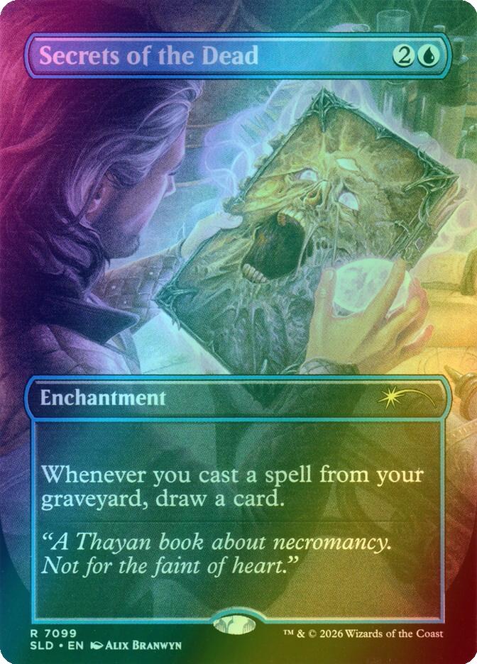 Secrets of the Dead [7099] [Borderless] [D&D: Gale's Ambition] [Secret Lair Drop] [Foil]