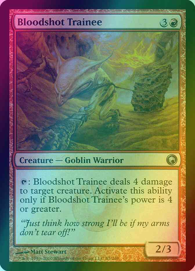 Bloodshot Trainee [85] [Scars Of Mirrodin] [Foil]