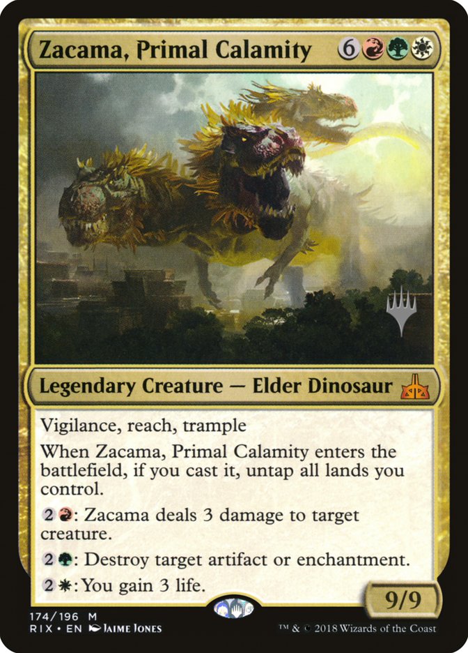 Zacama, Primal Calamity [174p] [Promo Pack] [Rivals of Ixalan Promos] [Non-Foil]