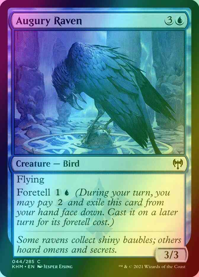 Augury Raven [44] [Kaldheim] [Foil]