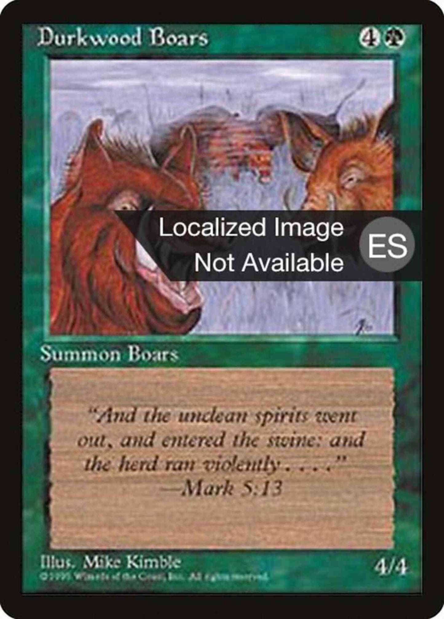 Durkwood Boars - Spanish [241] [Fourth Edition Black Border: Spanish] [Non-Foil]