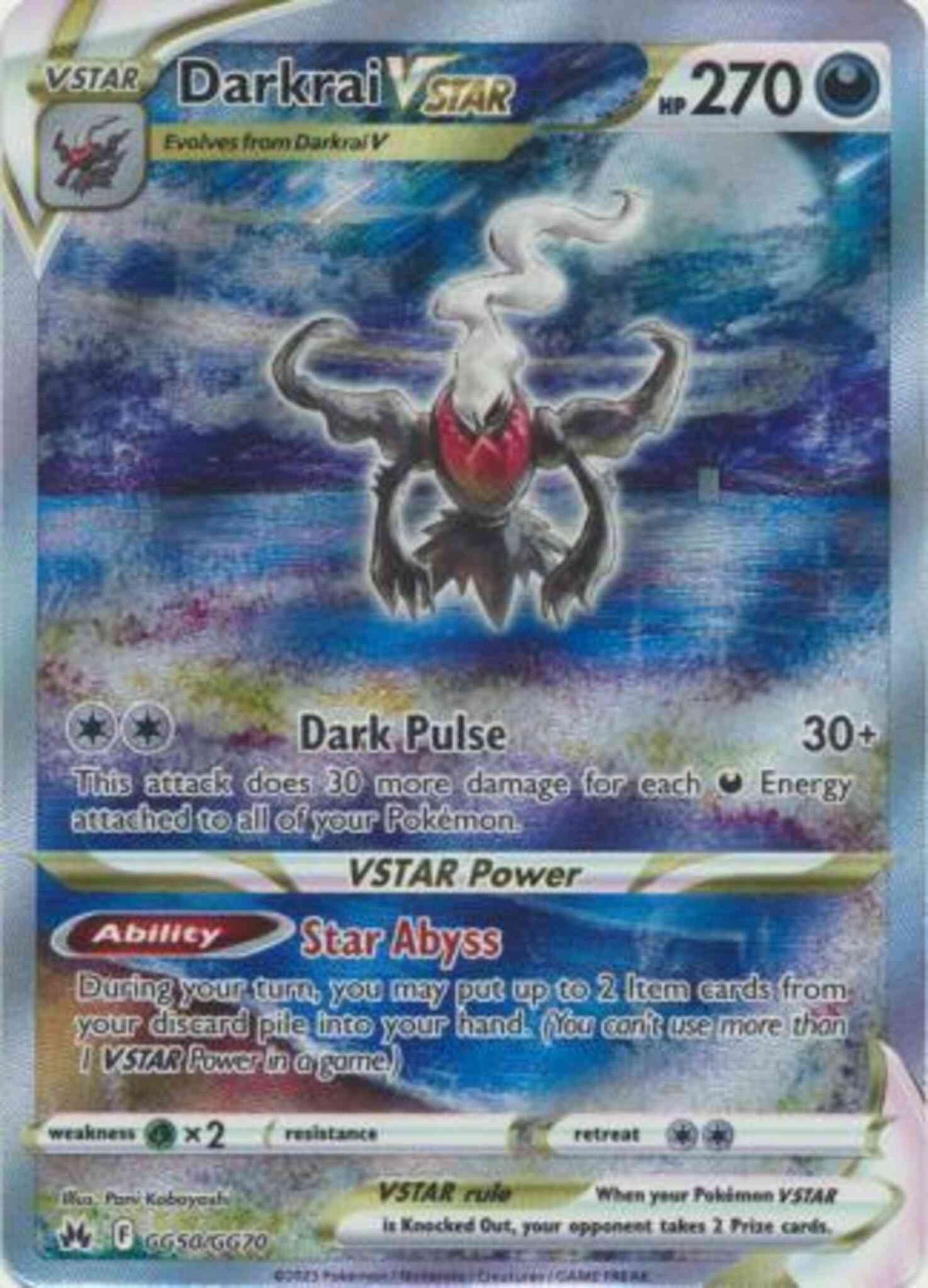 Darkrai VSTAR - GG50/GG70 - Rare Holo V [swsh125gg-GG50] [Ultra]