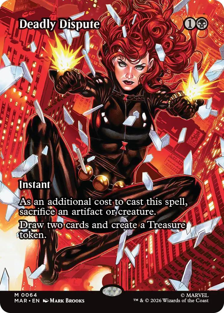 Deadly Dispute [64] [Borderless] [Source Material] [Marvel Universe] [Non-Foil]