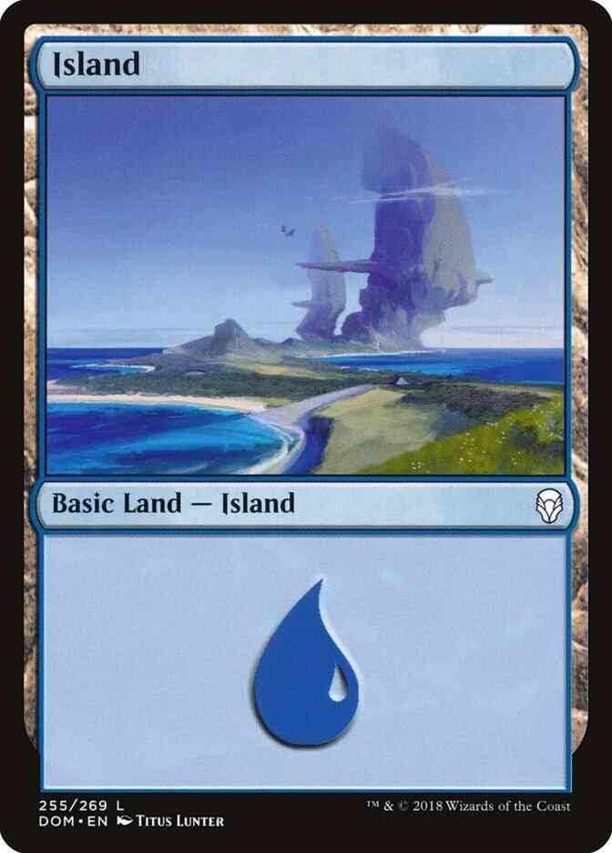 Island [255] [Dominaria] [Non-Foil]