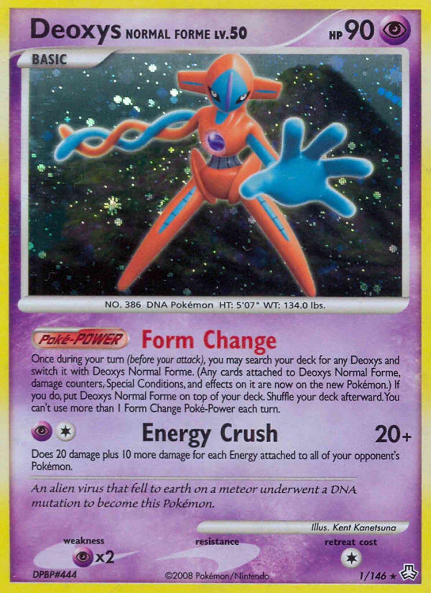 Deoxys Normal Forme - 1/146 - Rare Holo [dp6-1] [Holo]