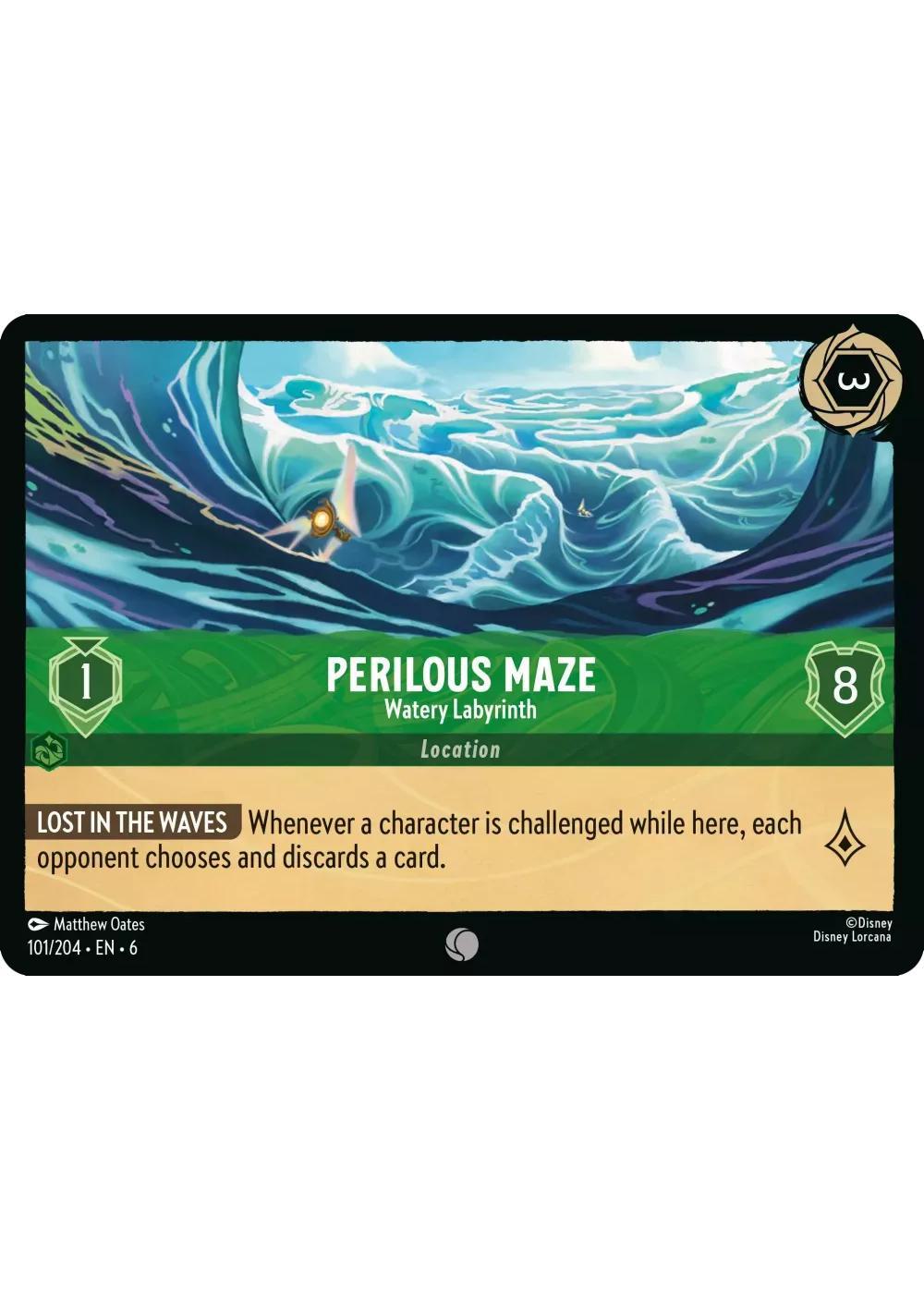 Perilous Maze - Watery Labyrinth - 101/204 [Azurite Sea] [Non-Foil]