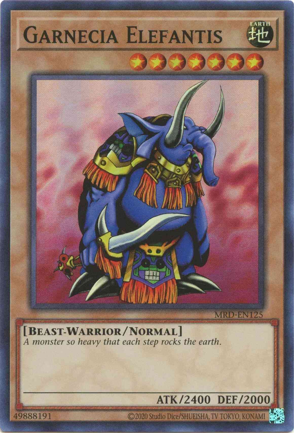 Garnecia Elefantis - 25th Anniversary - MRD-EN125 - Super Rare - Unlimited